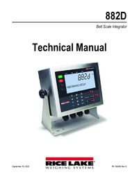 Thumbnail of document Manual - 882D Belt Scale Integrator
